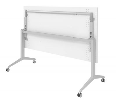 Klapptisch 160 x 80 cm mit Rollen geklappt